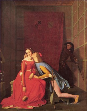 ジャン・オーギュスト・ドミニク・アングル Painting - パオロとフランチェスカ 1819年 新古典主義 ジャン・オーギュスト・ドミニク・アングル
